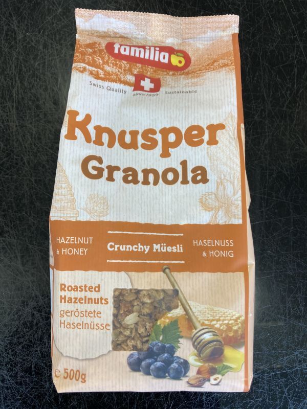朝食シリアル クナスパークランチ familia Knusper Crunch 500g